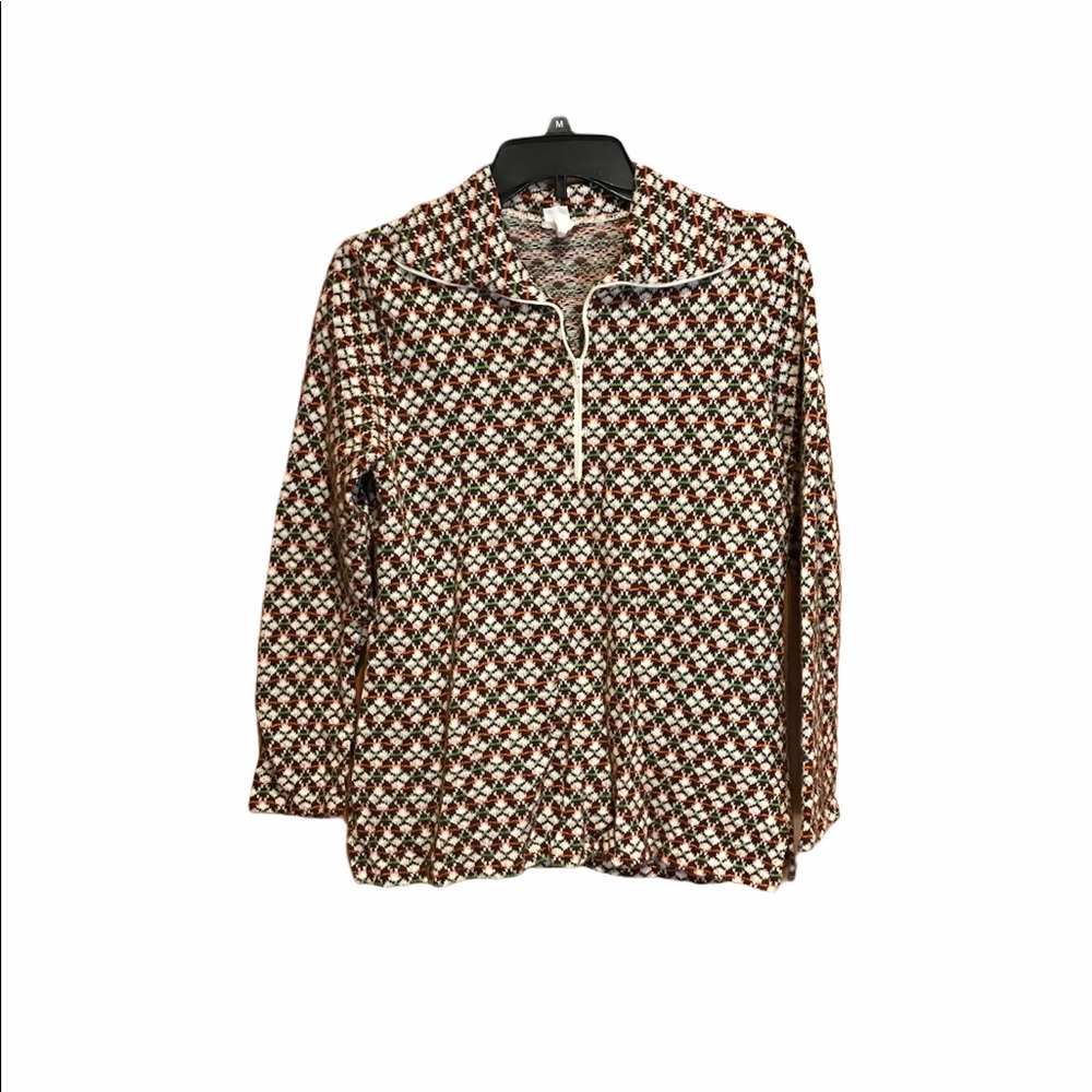 Vintage 60’s 70’s Fashion Wagon Zip Up Quarter Zip